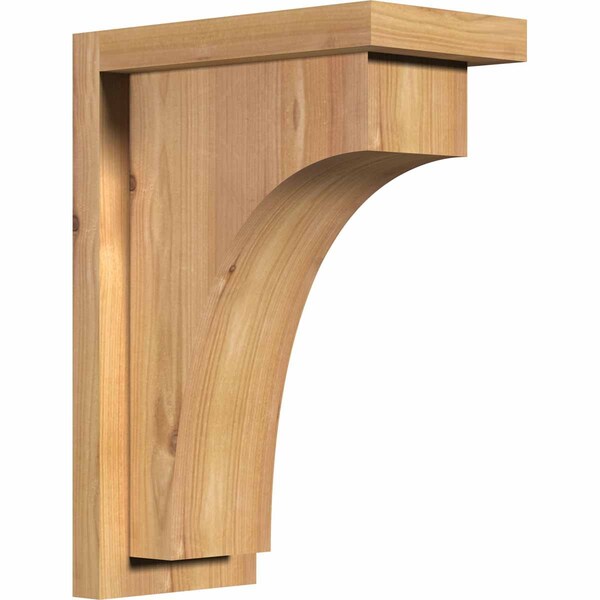 Ekena Millwork Huntington Smooth Corbel w/Backplate, Western Red Cedar, 5 1/2"W x 10"D x 14"H COR06X10X14HUN01SWR - main